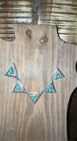 Triangle Turquoise Necklace